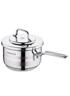 Buy Korkmaz Steel Astra casserole with lid, size 16 cm in Saudi Arabia