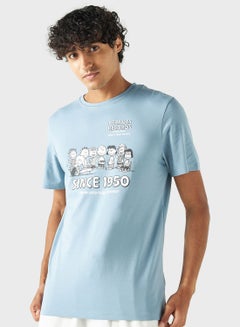 Buy Graphic Print Crew Neck T-Shirt in UAE