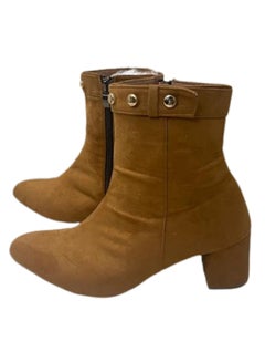 Buy Suede Ankle Boot Brown (Size 41 EU ) in Egypt