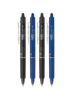 Buy 4-Piece Frixion Clicker Erasable Ball Pen 0.7mm Tip Multicolour in UAE