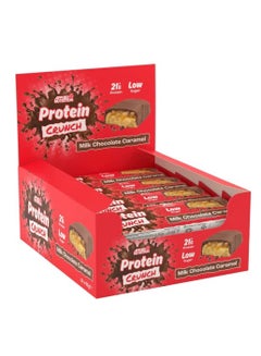 اشتري كرانش بروتين بار - شوكولاتة بالحليب الكراميل - (12 حبة) في السعودية