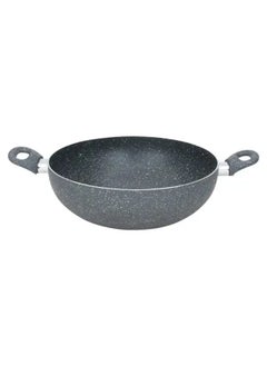 Buy Dark Gray Granite Deep Frying Pan with Two Hands 28 cm in Saudi Arabia