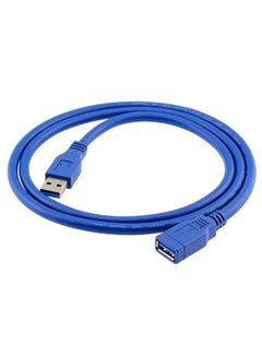 Buy USB 3.0 Extended line AM to AF Connection Extension Cable, Computer Extension Line Adapter Cord Blue(1.5 Meter) in Saudi Arabia