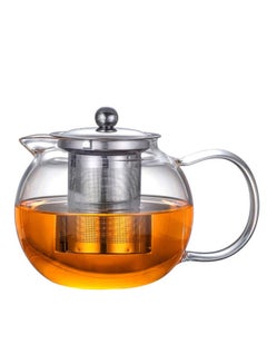 Buy 1000ML Heat Resistant Glass Tea Pot,Chinese Flower Tea Set Pure Kettle Coffee Teapot for Office Home in UAE