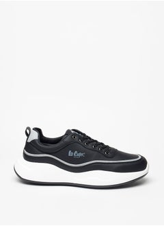 Buy Men's Textured Sneakers with Lace-Up Closure in UAE