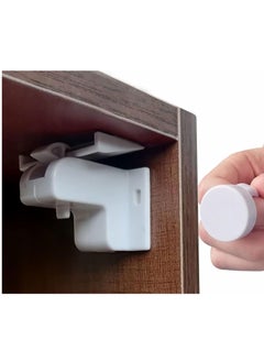 Buy 12 Pieces Baby Cabinet Safety Locks, Magnetic Child Proof Locks For Cabinets And Drawers, No Drill With 3M Adhesive, Includes 2 Keys, Easy Install For Secure Baby Proofing in UAE