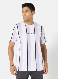 Buy Stripe Crew Neck T-Shirt in UAE