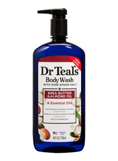 اشتري Dr Teal's Epsom Salt Body Wash Shea Butter 710ml في الامارات