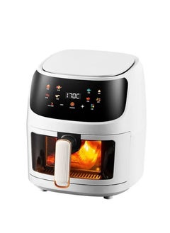 اشتري COOLBABY Multifunctional Air Fryer 8 Liter Large Capacity Digital Touch Control Panel 8 Different Menu with Temperature Adjustable Instant Pot (White) في الامارات