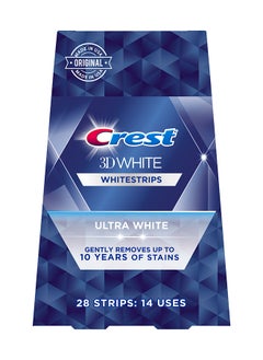 Buy 3D Whitestrips For Teeth Gently Removes Up to 10 Years Of Stains White 28 Strips 14 Uses in UAE