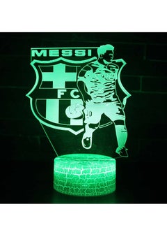 اشتري Anime Football Player LED Night Light Lamp for Bedroom Decoration Kids Gift Football Player Table 3D Lamp Messi في الامارات