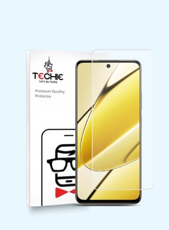 Buy HD Tempered Glass Screen Protector for Realme 11 5G - Anti Reflection Anti Bubbles 9H Hardness 0.33 mm Rounded Edges Easy Installation in Saudi Arabia