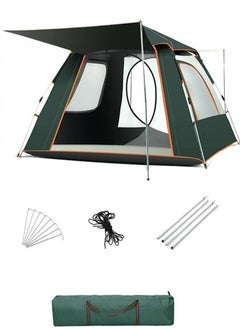 Buy Pop up Outdoor Camping Tent with Caring Bag Automatic Lightweight Waterproof for Hiking or Beach-Dark Green in Saudi Arabia