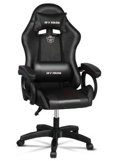 Buy Adjustable Gaming Chair, Ergonomic Design Lumbar High Back Leather with Comfortable Armrest and Headrest in UAE