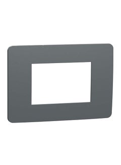 Buy Schneider Electric Cover Frame, New Unica, 1 Gang, 3 Modules, Dark Grey And White in Egypt