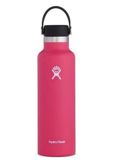 Buy Stainless Steel Vacuum Insulated Water Bottle Outdoor Sports Kettle Thermos Cup 21oz Pink in UAE