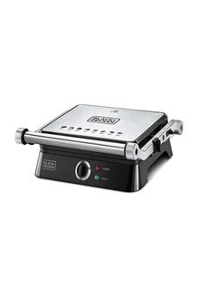 Buy Contact Grill With Full Flat Grill For Barbeque 1400.0 W CG1400-B5 Black in UAE