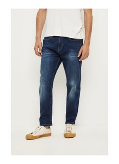 Buy Tapered Mid Blue Jeans in Saudi Arabia