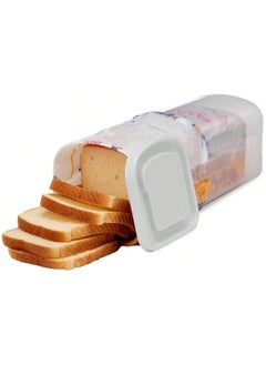 Buy Fresh Bread Storage Container, Bread Containers Storage Airtight Loaf, Bread Keeper, Bread Saver Container Airtight, Bread Container with Lid, Sandwich Bread Holder, Plastic Bread Bin & Breadbox, Bread Storage, BPA Free ( White ) in UAE