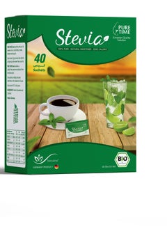 Buy Stevia Pure Time 40 Sachets 80 g in Egypt