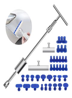اشتري مجموعة أدوات سحب دنت السيارة، أداة سحب دنت الجسم بدون طلاء، طقم إصلاح دنت شريط T، مع مطرقة منزلقة، عروات سحب لاصقة لإزالة الدنت، إصلاح جسم السيارة بكفاءة في الامارات