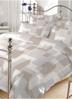 اشتري Aspen Comforter and Pillowcase Set, Ecru - 210 TC, 260x240 cm في الامارات