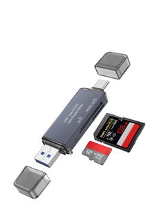 اشتري Mione SD Card Reader for iPhone/Android, USB C 3.0, and USB A 2.0 Super Speed Memory Card Adapter for PC, Laptop, Mac, Supports Micro SD/SD/SDHC/SCXC Micro USB OTG 2 in 1 Adapter في الامارات