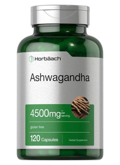 Buy Ashwagandha Supplement Max Strength 120 Capsules Gluten Free in UAE