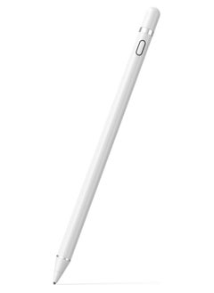 Buy Active Stylus Pen with Palm Rejection for Precise Writing/Drawing Compatible with Apple iPad White in UAE