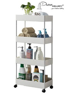 اشتري 4-Tier Bathroom Trolley Storage rack في الامارات