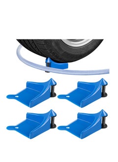 Buy Car Hose Guide, 4 Pcs Tire Hose Roller for Car Washing, Detailing Tire Hose Guide Preventing Pressure Washer Hose Stuck Under The Tires, Blue Car Plastic Wash Tool to Avoid Snagging in Saudi Arabia