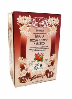 اشتري شاي الورد العضوي وزهور الكركديه | 20 فلتر في الامارات