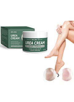 Buy Urea Cream 40% Foot and Hand Cream With Hyaluronic Acid, Tea Tree And Aloe Vera For Maximum Strength To Deeply Moisturize And Remove Calluses (120g) in Saudi Arabia