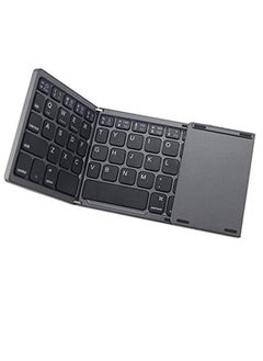 Buy B033 three system Universal three folding with touch pad phablet computer wireless Bluetooth portable mini keyboard in UAE