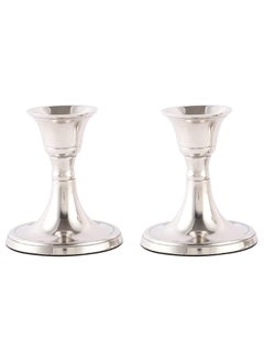 Buy Voidrop Mini Set of 2 Candlestick Holders Set Taper Candle Holders, Candle Holders, candle holders for table centerpiece for Wedding, Festival, Party and Festival Decor (Black) in UAE