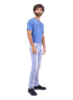 اشتري Men's Low Rise Skinny Jeans - Blue في السعودية