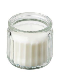 Buy Scented candle in glass, Scandinavian Woods/white, 12 hr in Saudi Arabia