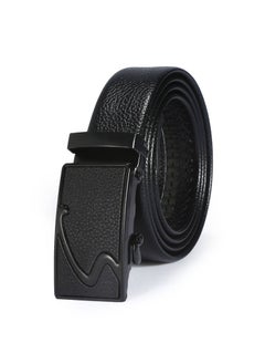 Buy 115CM Creative Casual Versatile Wear Resistant Leather Automatic Buckle Belt in UAE