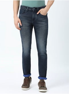 Buy Mid Rise Faded Jeans with Pocket Detail in Saudi Arabia