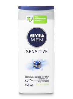 Buy 3IN1 Sensitive Soothing + Bamboo Extract Shower Gel 250 ml in Saudi Arabia