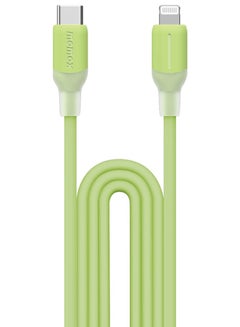 Buy 1-Link Flow [35W] USB-C to Lightning Cable 1.2 meter [MFI Certified] Fast Charge PD 3.0 - Green in UAE