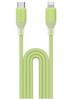 اشتري 1-Link Flow [35W] USB-C to Lightning Cable 1.2 meter [MFI Certified] Fast Charge PD 3.0 - Green في الامارات