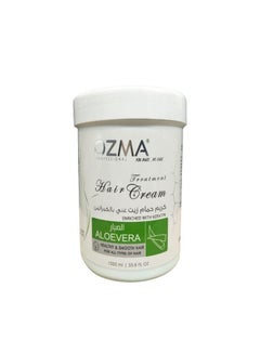 Buy OZMA ACTYVA  Aloevera Nutritious Moisturizing Repair Hair Treatment Cream Enriched with Keratin  1000ML in UAE