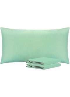 Buy Signoola Basics Lightweight Super Soft Easy Care Microfiber Envelope Pillow cases, Pack of 2 Piece, 50 x 70 cm,Sage color, Pillows Not Included. in Egypt