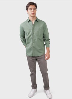 اشتري Essential Button-Up Regular Fit Shirt في السعودية