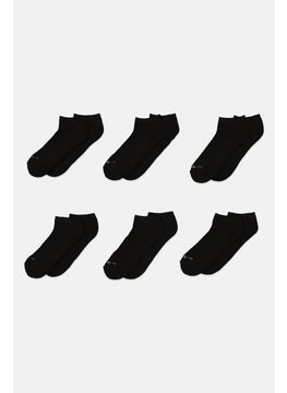 اشتري Men 6 Pairs Low Cut Socks, Black/White في الامارات