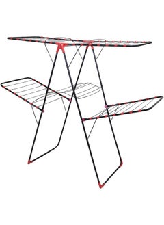 Buy Laundry rack and clothes drying rack, made of galvanized steel, black/red, made in Turkey in Saudi Arabia