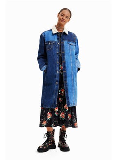 Buy Long padded denim jacket in Egypt