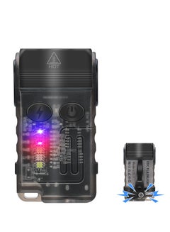 Aedcbaide V10 Flashlight, Mini EDC Flashlight Keychain Light 1000 Lumens With 365nm UV Torches LED Super Bright Rechargeable Powerful Flashlight With Buzzer For Camping Hiking Emergencies - View #9