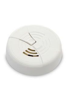 Buy 9V Battery Powered Dual Ionization Plastic Smoke Alarm White 11.938 x 11.684 x 4.318 cm FG888D/ FG200B in Saudi Arabia